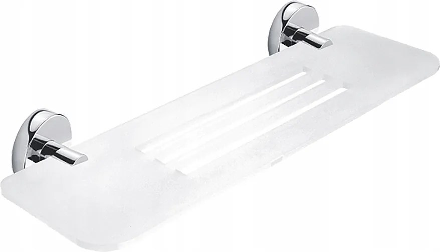 Nimco Unix lyukas fürdőszobai polc, matt fehér, 40 cm Un X340-26_