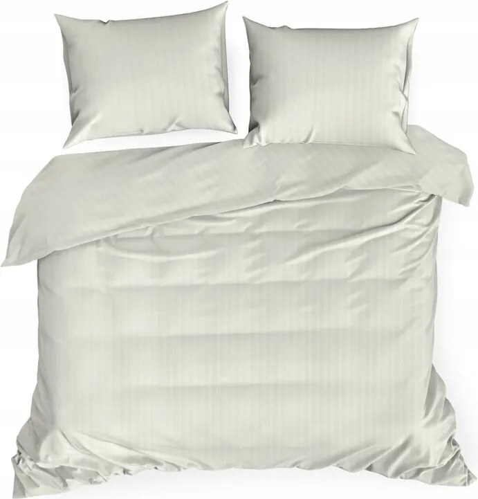 Pamut ágyneműhuzat csíkos 160x200 Vera krémszínű Eurofirany szett