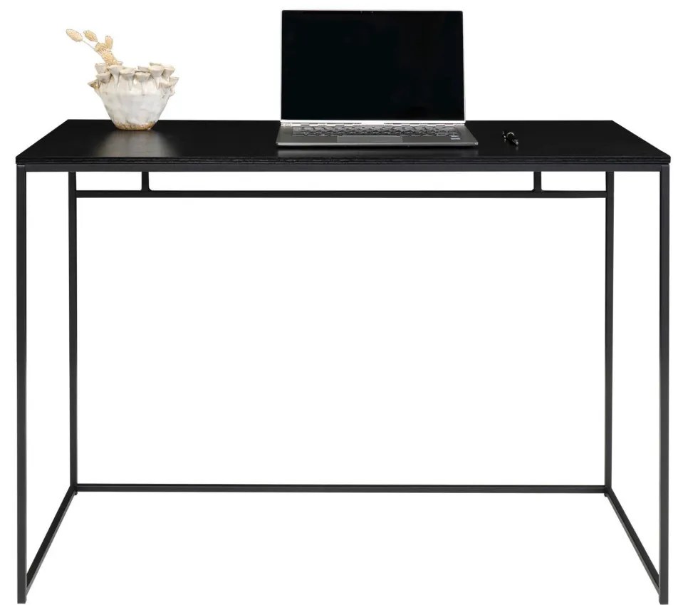 Vita íróasztal, fekete kerettel 100x45x75 cm