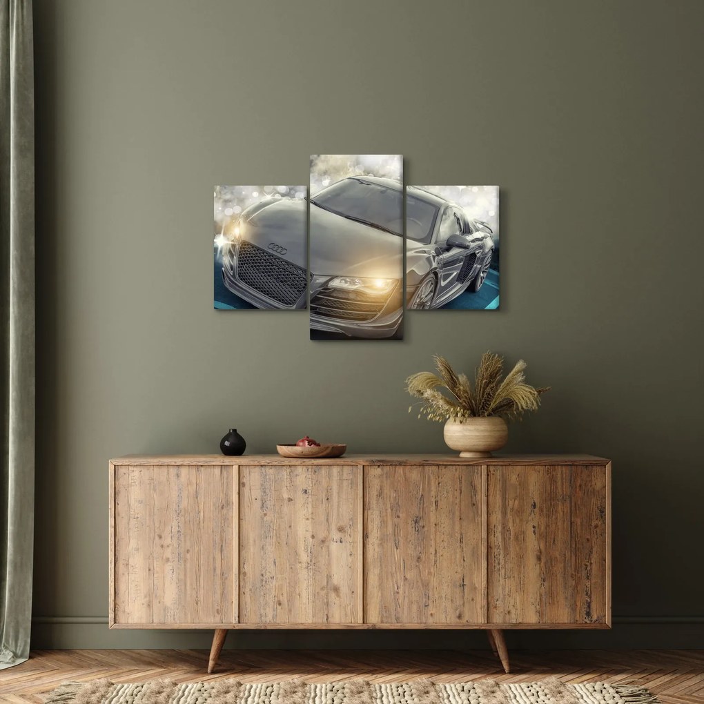 Audi autó képe - szürke (90x60 cm)