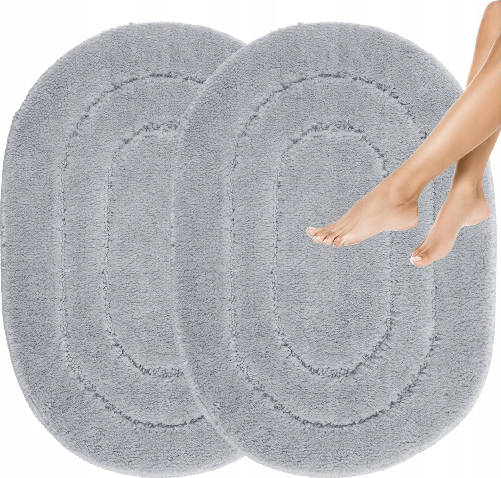 Puha, Csúszásgátló, Mosható Fürdőszobai Szőnyeg Szett 2db 40x60cm Soft