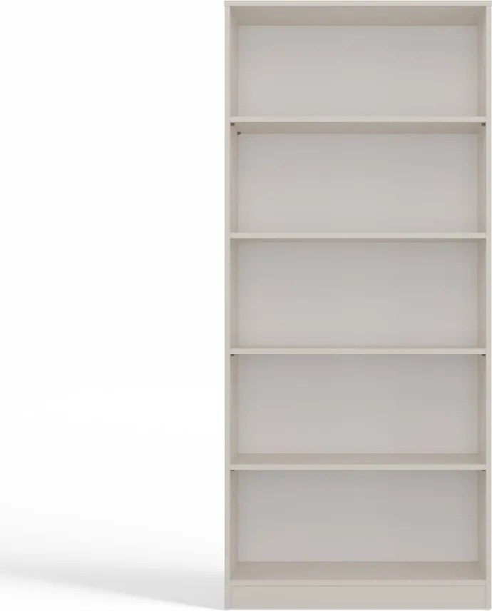 R80 polcos szekrény, könyvtartó, 80x182x30 cm, kasmír