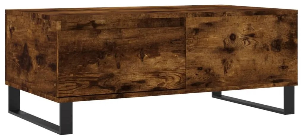Füstös tölgy színű fatermék dohányzóasztal 90x50x36,5 cm