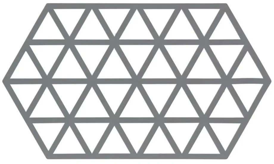 Triangles szürke szilikon edényalátét - Zone
