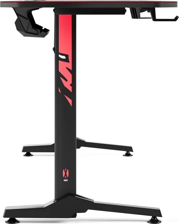 Gamer asztal 140 cm fekete: Diablo X-Mate 1400