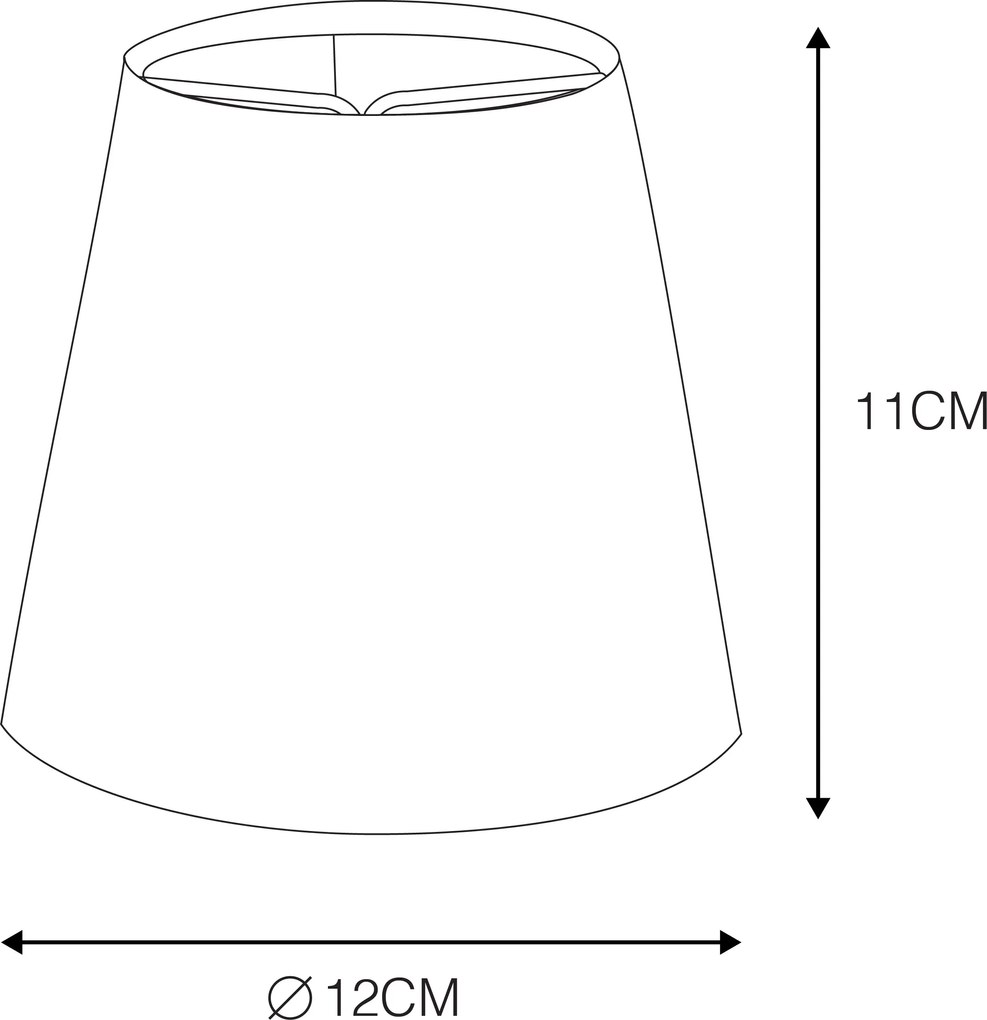 Fehér lenvászon csipeszes búra 12 cm kerek