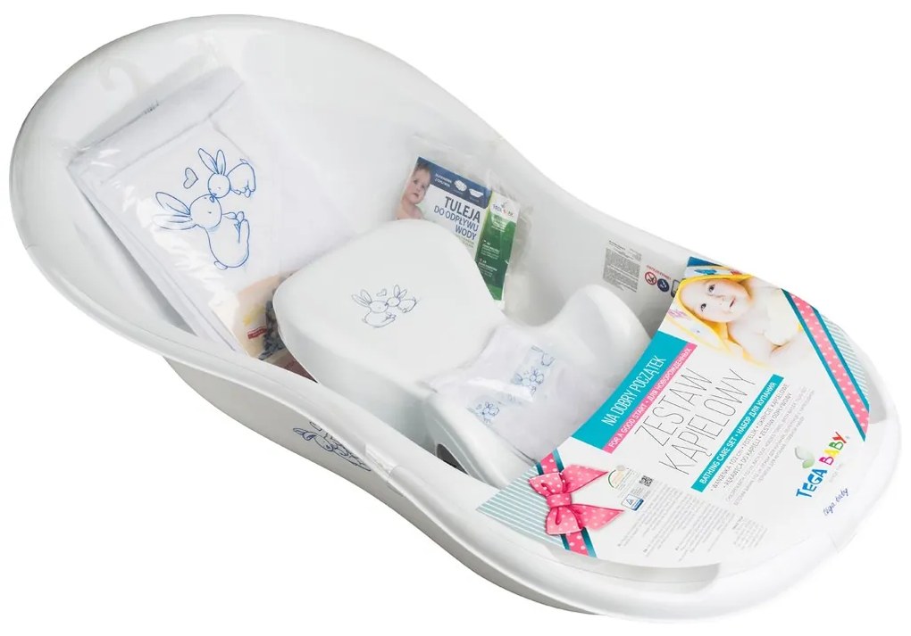Baba fürdőcsomag Bunny fehér