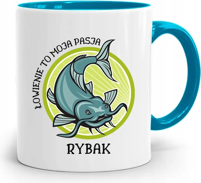 Kék Horgász Bögre Horgászat Az Enyém Nyomtatott Fotóval