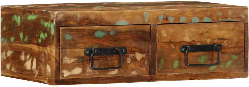 vidaXL tömör újrahasznosított falra szerelhető TV-szekrény 60x30x19 cm
