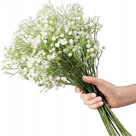 Gipszkarton Mesterséges Csokor Esküvő Dekoráció Fehér Virágok 60 cm