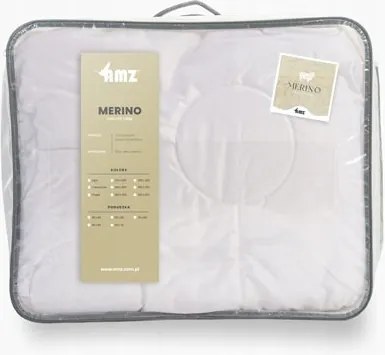 Nyári gyapjú paplan 180x200 Merino fehér