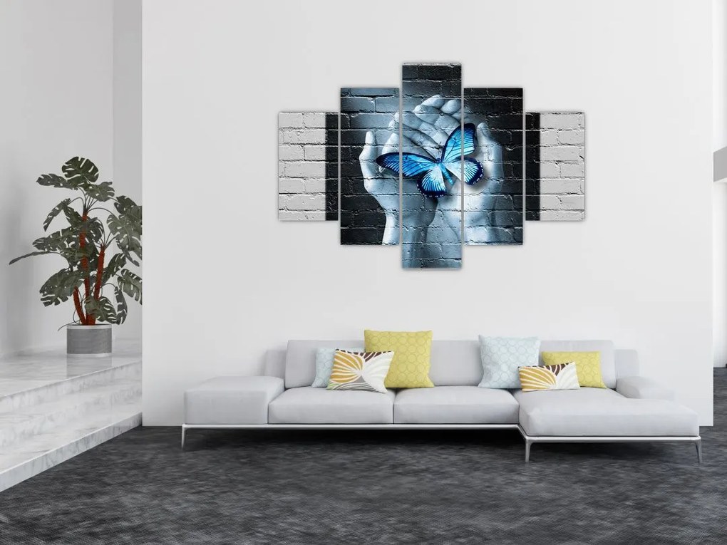 A pillangó képe a falon (150x105 cm)