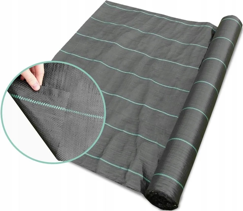 220 cm x 50 m Agrotextília gyomirtó Vastag Erős Uv szűrő szőnyeg 90g/m2