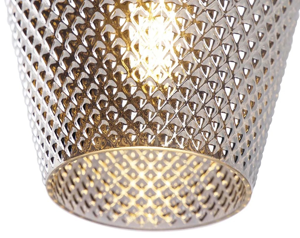 Okos mennyezeti lámpa sárgarézzel és füstüveggel, WiFi-vel, A60 - Karce