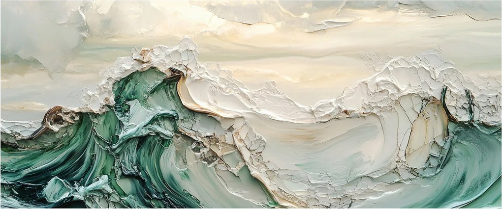 Kép - 3D tengeri absztrakció (120x50 cm)