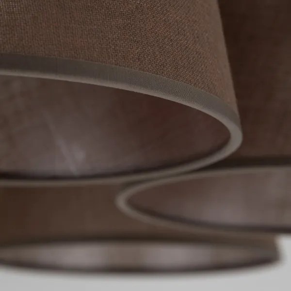 Brilagi - Felületre szerelhető LATTE mennyezeti csillár 5xE27/15W/230V fenyő/barna