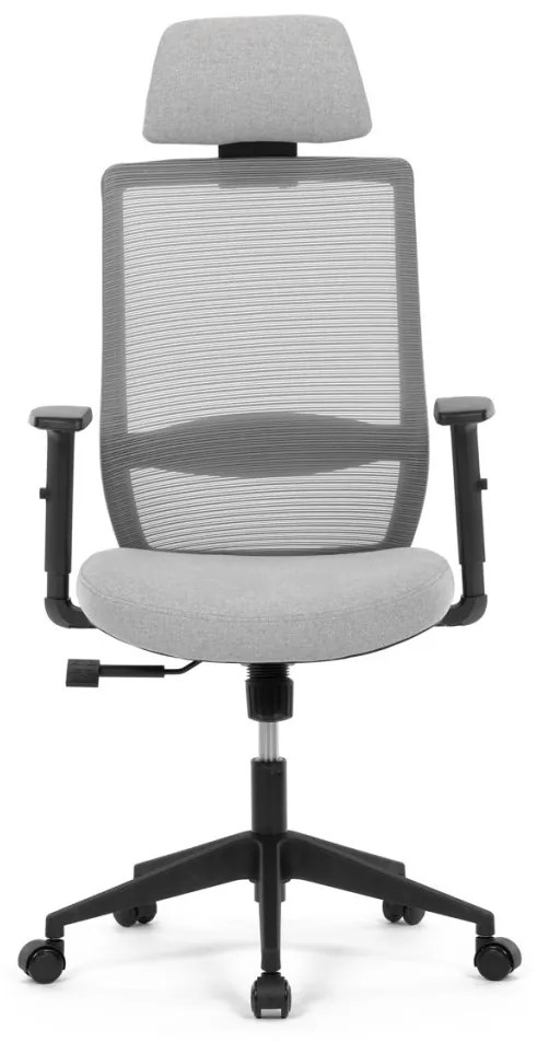 Scaun pivotant de culoare gri cu mecanism sincron. KA-V3329