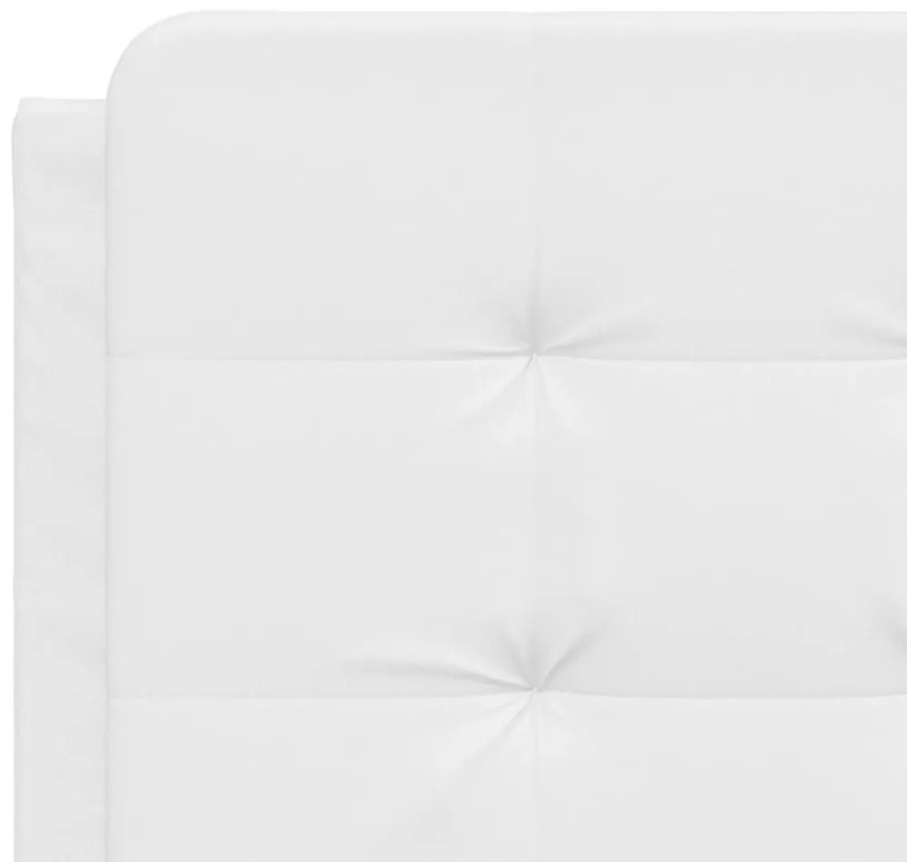 fehér műbőr ágykeret matrac nélkül Zadar 140x200 cm