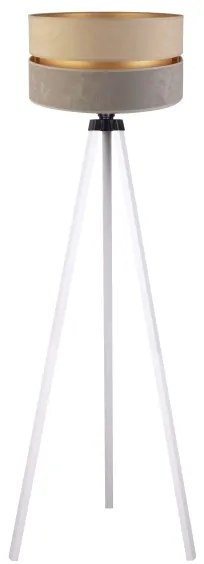 Duolla - Állólámpa DUO 1xE27/60W/230V átm. 44 cm bézs/szürke/fehér