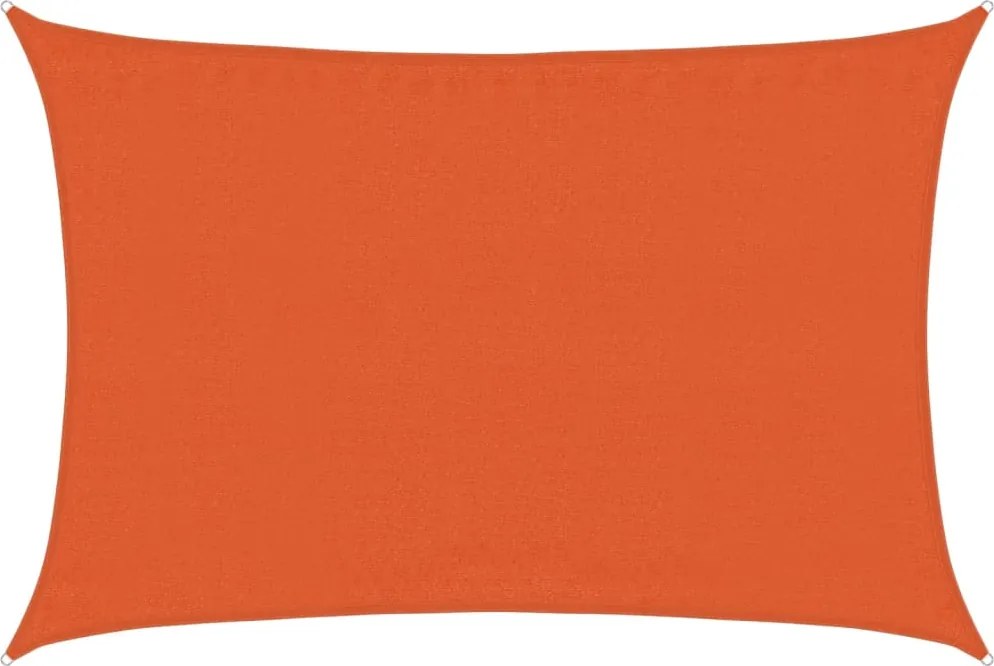 vidaXL narancssárga HDPE napvitorla 160 g/m² 3,5 x 4,5 m