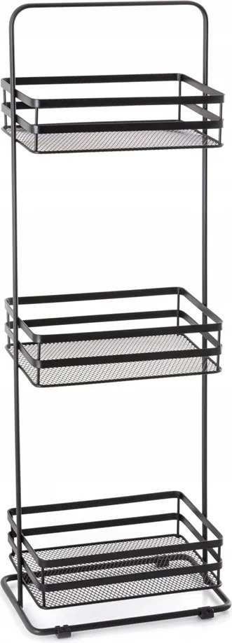 Acél könyvespolc Awd Interior fekete 1885