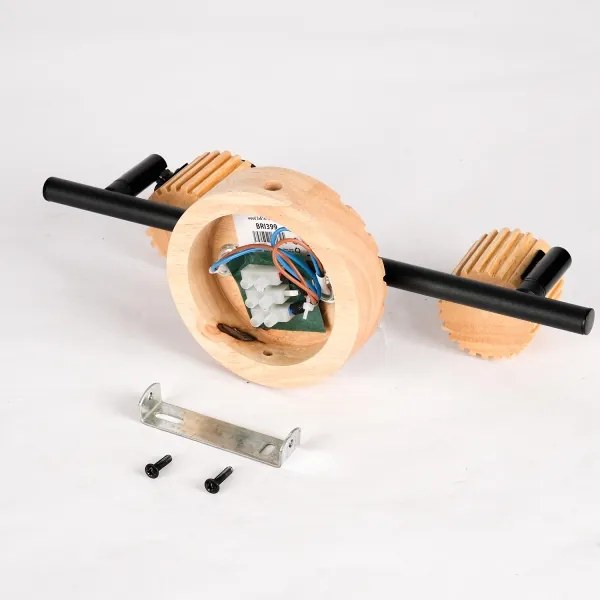 Brilagi - HYGGE spotlámpa 2xE14/15W/230V fa/füstszínű