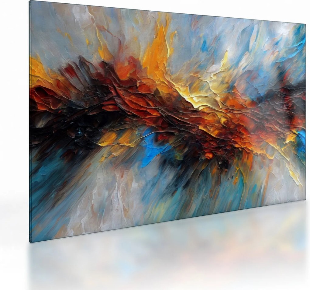 Üveg kép - Színes textúra (70x50 cm)
