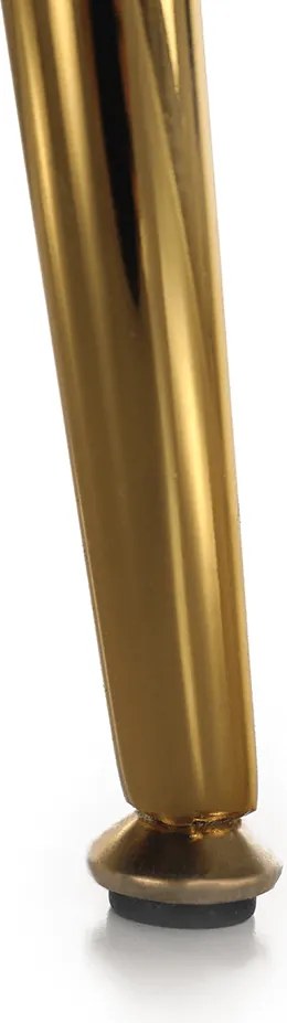 Pad Art-deco stílusban, rózsaszín Velvet anyag/gold chróm-arany, NOBLIN