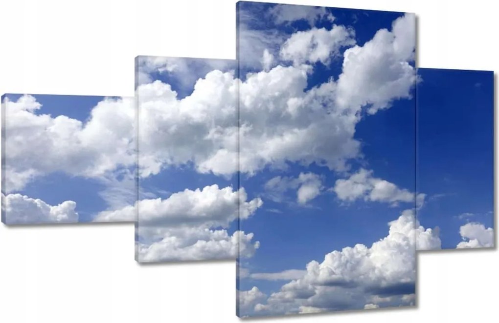 Vászonkép 130x80 Gömbölyű felhők Égbolt