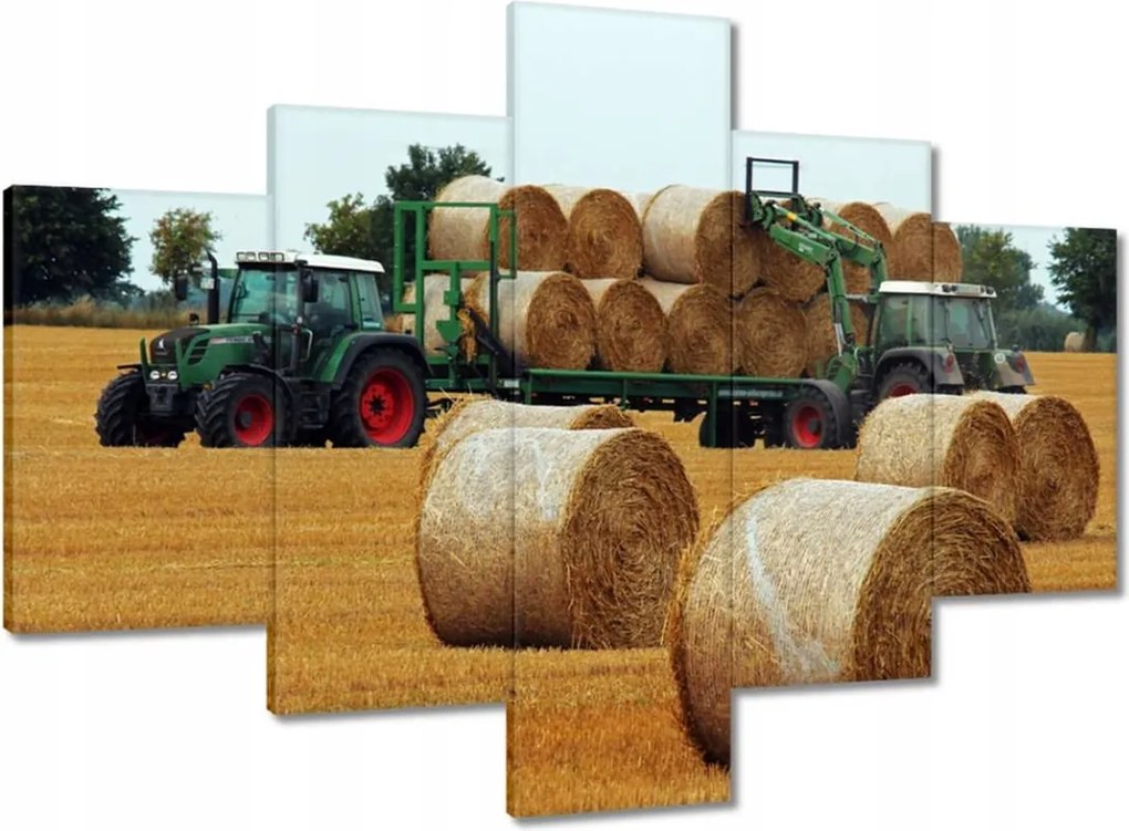 Vászonkép 100x70 Szalmagyűjtemény Béla Traktorok