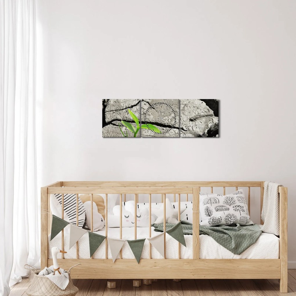 Kép - Repedések (órával) (90x30 cm)