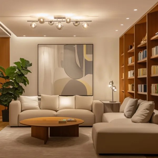 Brilagi - LED Felületre szerelhető csillár MILLA 7xG9/3W/230V fényezett króm/füstös