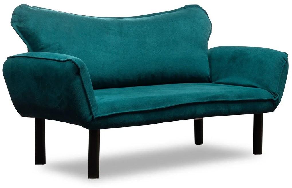 Design összecsukható kanapé Wenda 140 cm petróleum