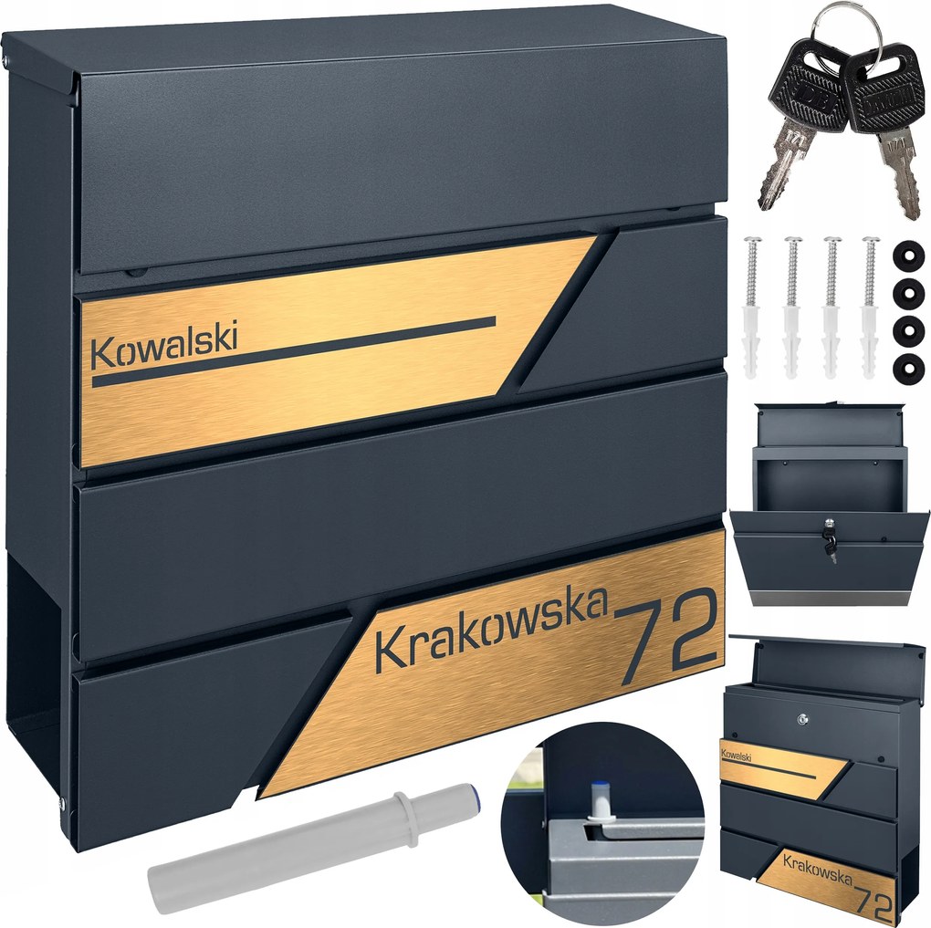 Antracit Postaláda Tábla