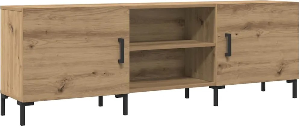 vidaXL kézműves tölgy színű szerelt fa TV-szekrény 150 x 30 x 50 cm