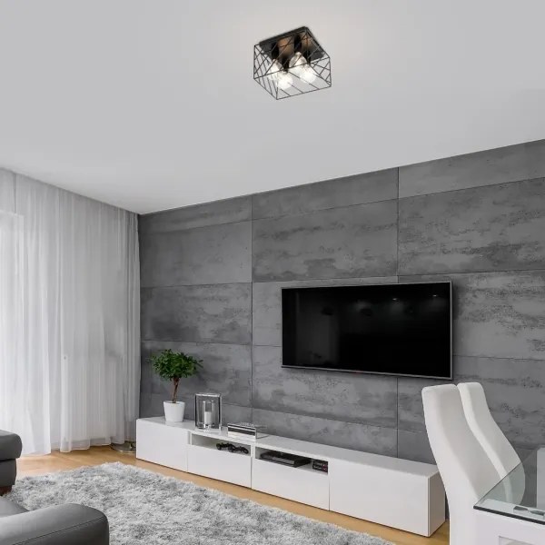 Rabalux 71027 - BOROO mennyezeti lámpa 4xE27/25W/230V