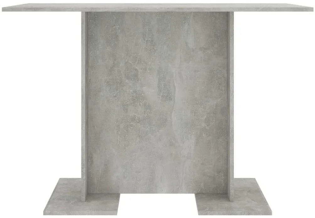 Betonszürke szerelt fa étkezőasztal 110 x 60 x 75 cm