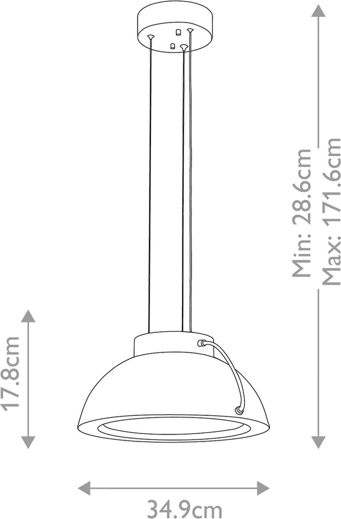 Elstead modern LED függeszték europa fehér elseuropa-p-b