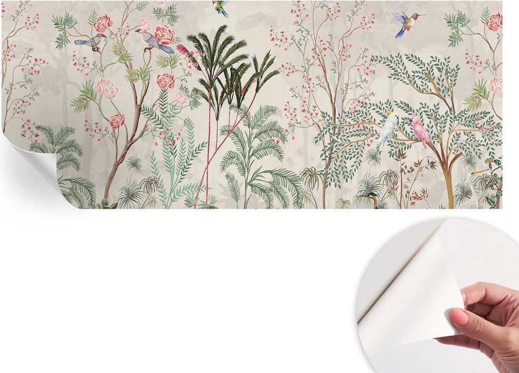 Dekoratív öntapadós fotótapéta irodába Trópusi oázis 250x104 cm