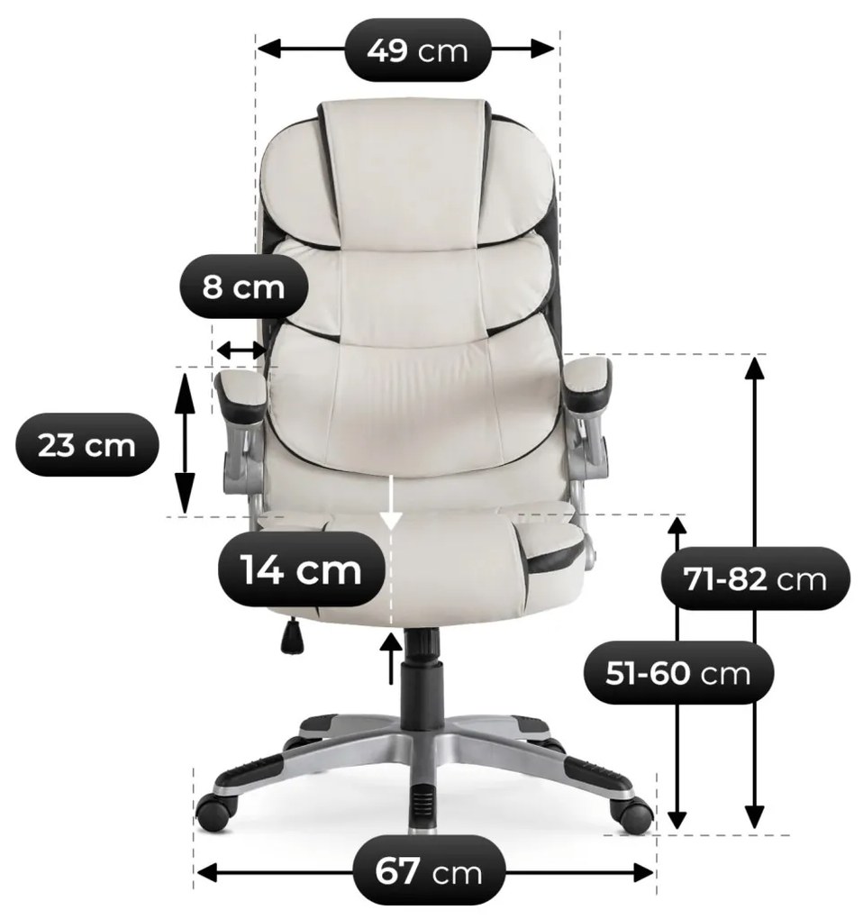 Irodai Forgószék Fehér Színben. LIVERPOOL
