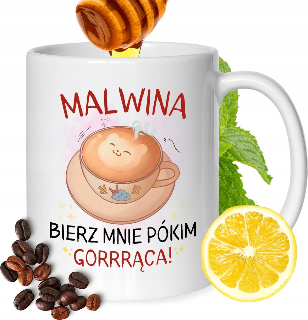 Bögre Malvina Barátnőknek Ajándék Nyomtatott Fehér 330ml