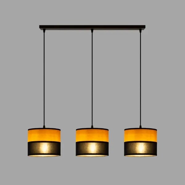 ALBA kábeles függeszték 3xE27/15W/230V fekete/barna