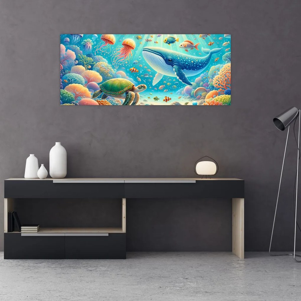 Kép - A világ a víz alatt (120x50 cm)