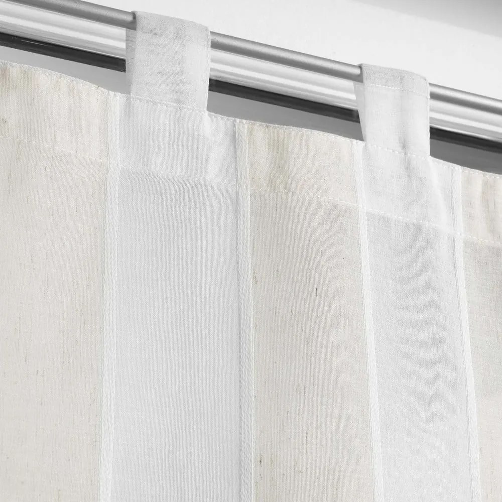 Krémszínű átlátszó függöny szett 2 db-os 60x120 cm Palaos – douceur d'intérieur