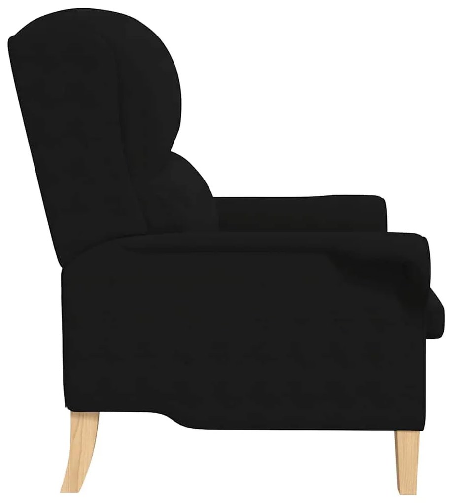 karosszék Fekete 76 x 94 x 102 cm Mikroszálas