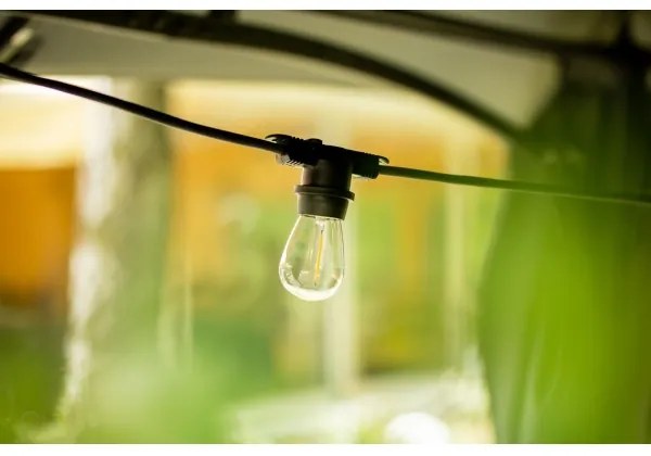 Kültéri dekoratív fénylánc MIMOSA 20xE27/1,3W/230V IP44 10m
