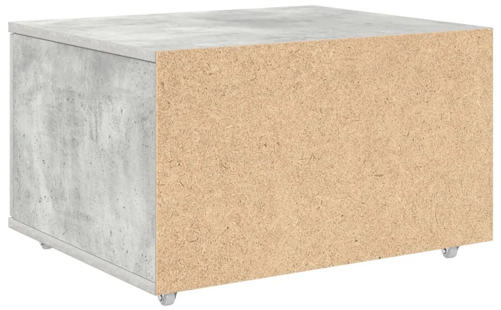 Kerekes Fiókos Szekrény Beton szürke Beton Közepes Ajtók