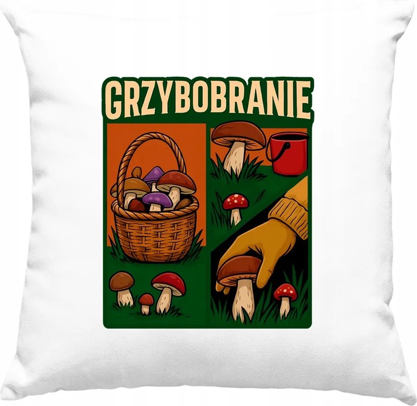 Gombaölő párna Gomba Erdő 2 Fehér