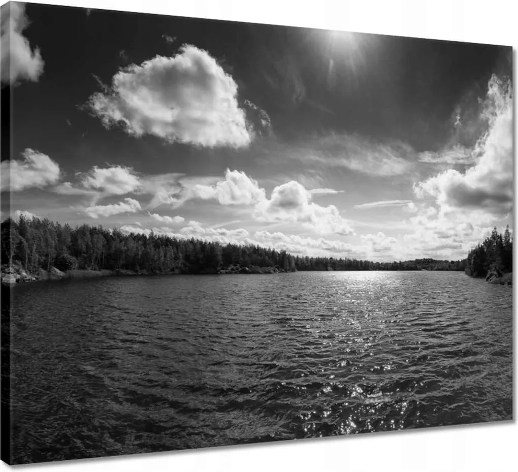 Vászonkép 50x40 Gyönyörű nyári tó