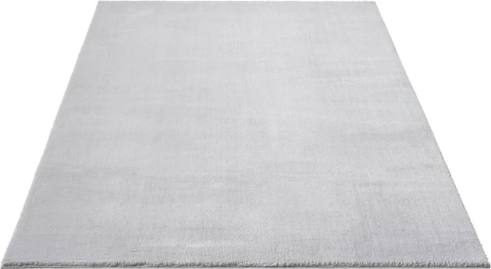 Világosszürke plüss shaggy szőnyeg, 60x220cm, Star Shaggy